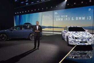 Серийный седан BMW i3 Neue Klasse показан в камуфляже